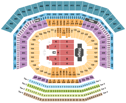 Levi's Stadium Billy Joel Seating Chart